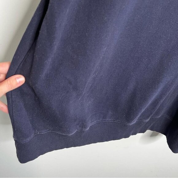 Timberland Mens Size XL Navy Blue Crewneck Sweatshirt with Yellow Graphic Casual - Picture 4 of 12